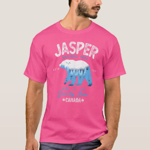 Camiseta Parque Nacional Jasper Urso Pardo Look Vintage