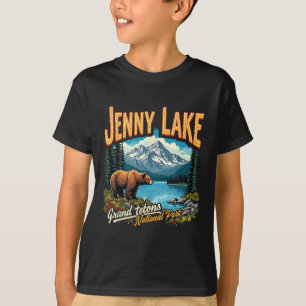 Camiseta Parque Nacional Jenny Lake Viagem Vintage Férias G