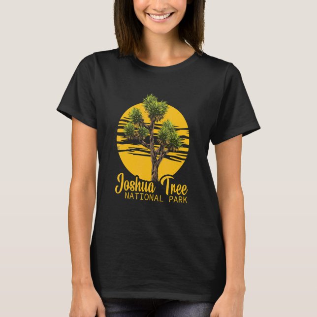 Camiseta Parque Nacional Joshua Tree Hiking California Vaca (Frente)