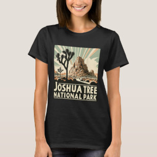 Camiseta Parque Nacional Joshua Tree Vintage Acampamento Hi