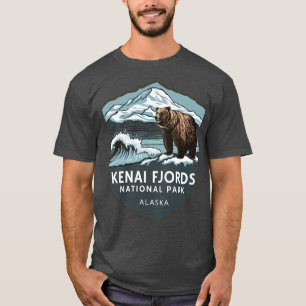 Camiseta Parque Nacional Kenai Fjords Alaska Wildlife TSirt