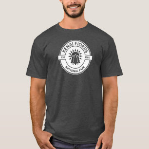 Camiseta Parque Nacional Kenai Fjords Árvores ao Sol