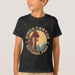 Camiseta Parque Nacional Kings Canyon Califórnia Campismo H