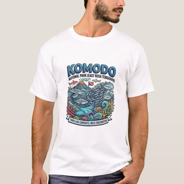 CAMISETA PARQUE NACIONAL KOMODO (Frente)