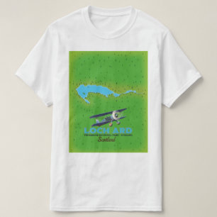 Camiseta Parque Nacional Loch Ard Trossachs, mapa de Stirli