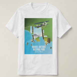 Camiseta Parque Nacional Manuel Antonio, mapa da Costa Rica