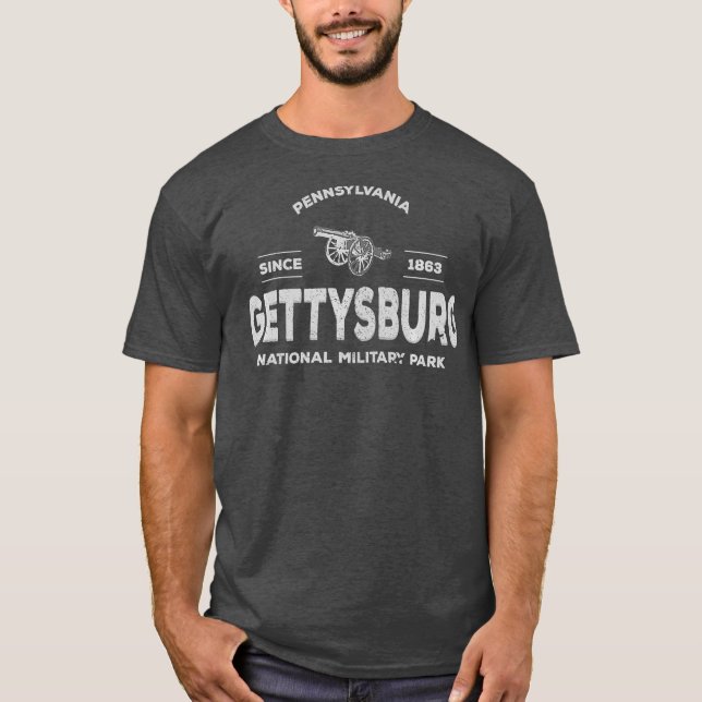 Camiseta Parque Nacional Militar de Gettysburg, 1863 (Frente)