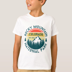 Camiseta Parque Nacional Montanha Rochosa Colorado Caminhad