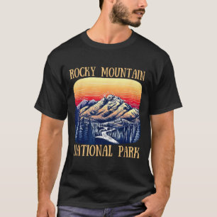 Camiseta Parque nacional montanhoso rochoso colorado nature
