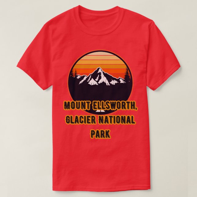 Camiseta Parque Nacional Monte Ellsworth Glacier (Frente do Design)