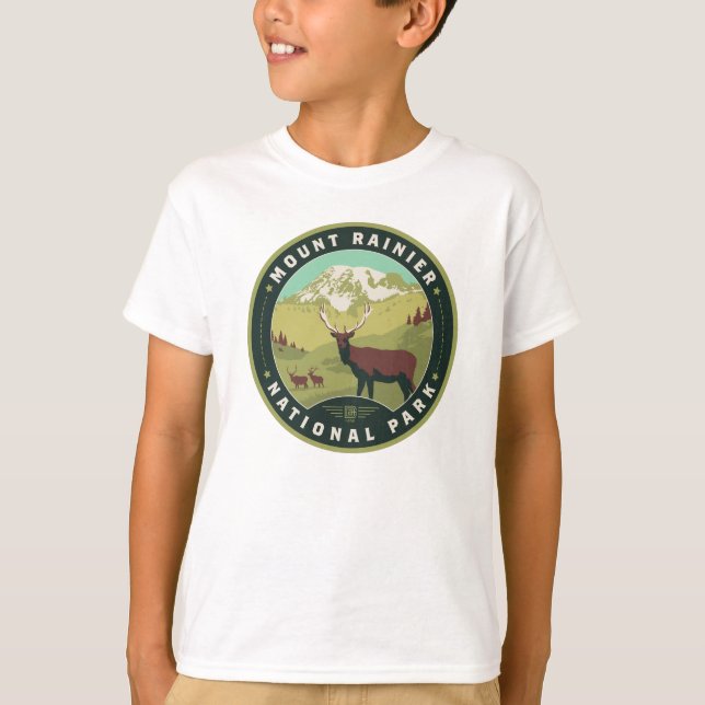 Camiseta Parque Nacional Monte Rainier (Frente)
