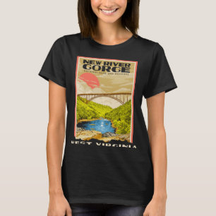 Camiseta Parque Nacional New River Gorge West Virginia Desc