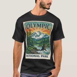 Camiseta Parque Nacional Olímpico Vintage