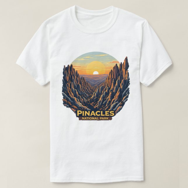 Camiseta Parque Nacional Pinnacle - Califórnia (Frente do Design)