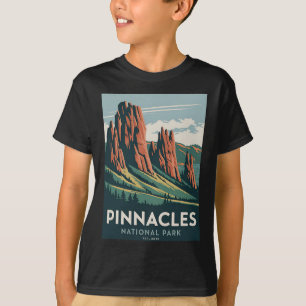Camiseta Parque Nacional Pinnacles Camping Vintage Homens d