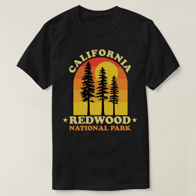 Camiseta Parque Nacional Redwood (Frente do Design)