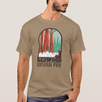 Parque Nacional Redwood Na Vintage De Inverno Na C
