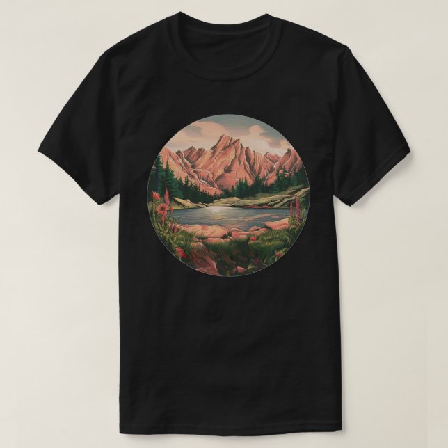 Camiseta Parque Nacional Rocky Mountain (Frente do Design)