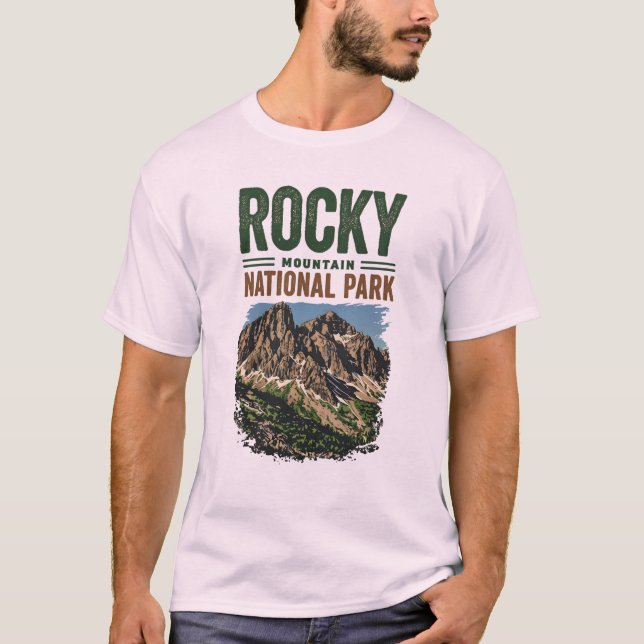 Camiseta Parque Nacional Rocky Mountain (Frente)