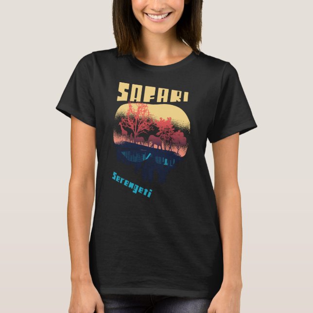 Camiseta Parque Nacional Safari Serengeti África Tanzânia G (Frente)