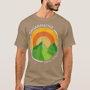Camiseta Parque Nacional Sagarmatha Tibete Everest Neve Nep