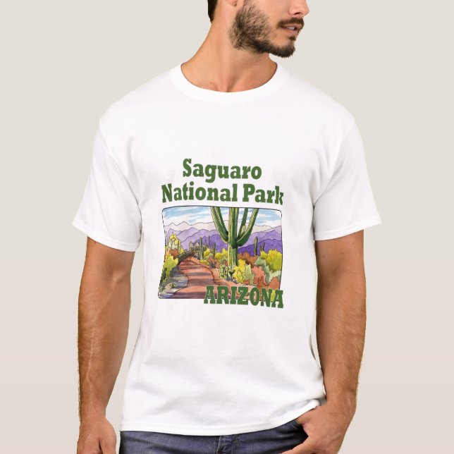 Camiseta Parque Nacional Saguaro, Arizona (Frente)