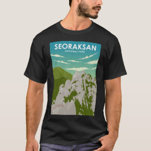 Camiseta Parque Nacional Seoraksan Coreia do Sul Vintage Mi