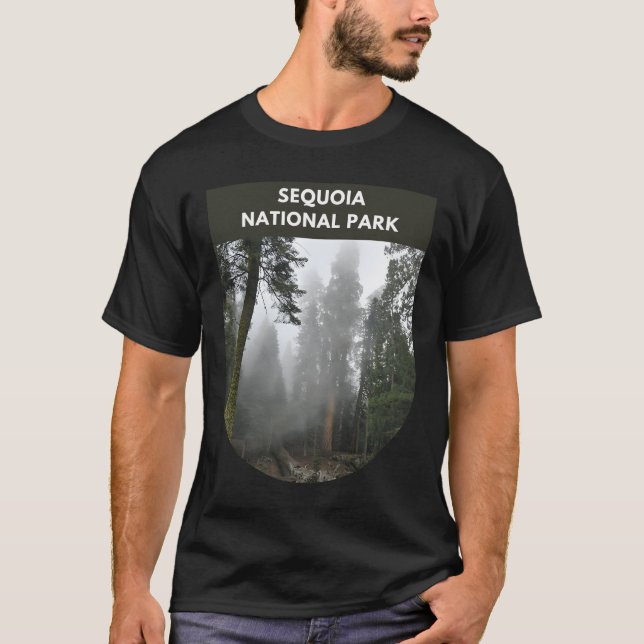 Camiseta Parque Nacional Sequoia - Misty Primavera (Frente)