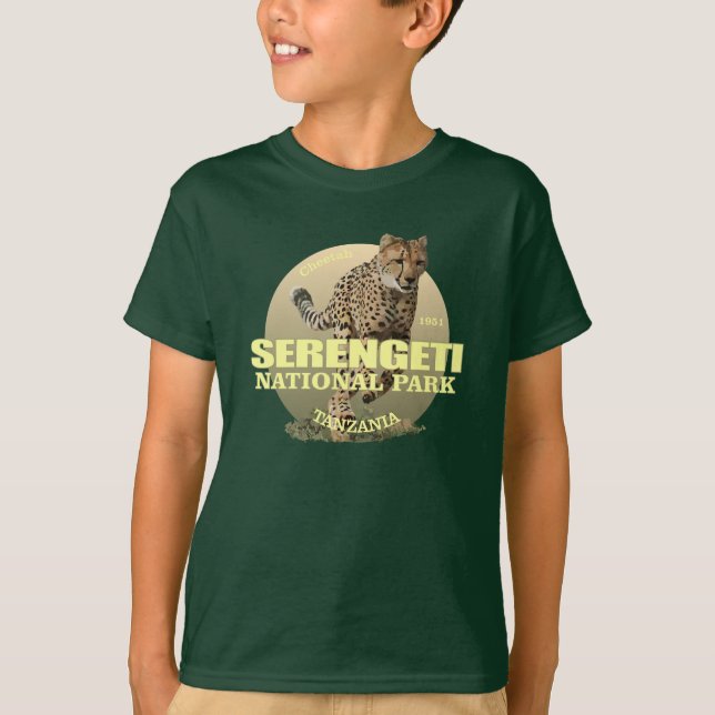 Camiseta Parque Nacional Serengeti (Cheetah) WT (Frente)