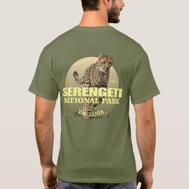 Camiseta Parque Nacional Serengeti (Cheetah) WT (Verso)