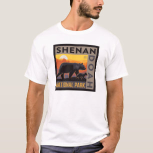 Camiseta Parque Nacional Shenandoah   Urso mamário e Cubos