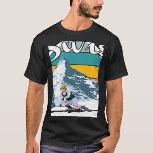 Camiseta Parque Nacional Suíço Lembrança Suíça Montanhas