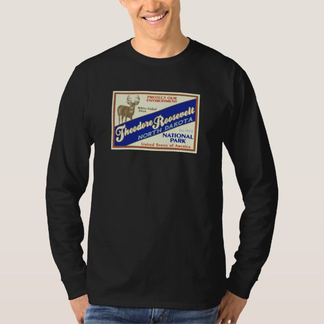 Camiseta Parque Nacional Theodore Roosevelt (Deer) (Frente)