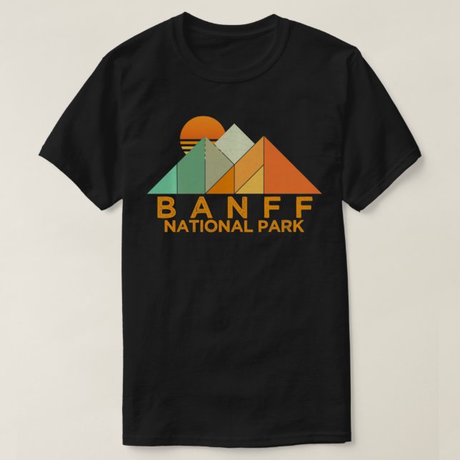 Camiseta Parque Nacional Vintage Banff (Frente do Design)