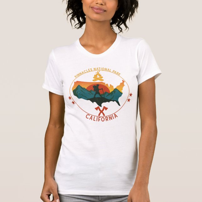 Camiseta Parque Nacional Vintage Pinnacle (Frente)