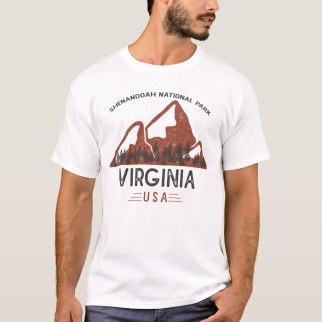 Camiseta Parque Nacional Vintage Shenandoah (Frente)