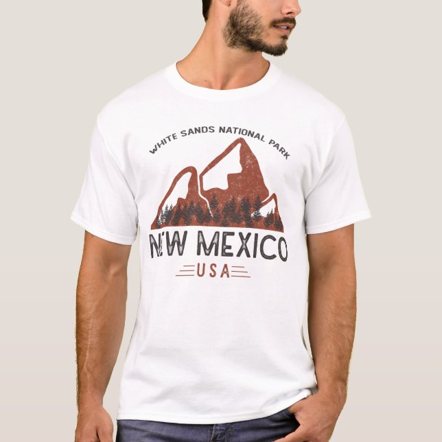 Camiseta Parque Nacional Vintage White Sands (Frente)