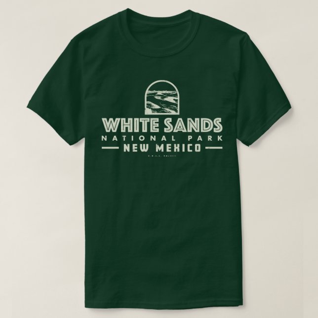 Camiseta Parque Nacional Vintage White Sands (Frente do Design)