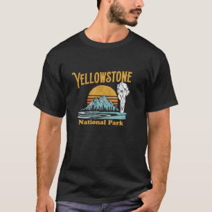 Camiseta Parque Nacional Vintage Yellowstone Graph dos anos