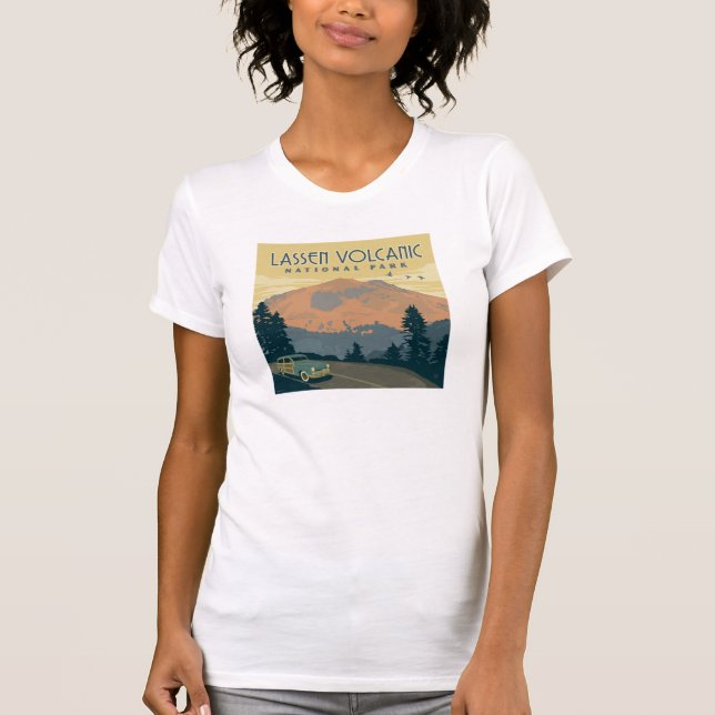 Camiseta Parque Nacional Vulcânico de Lassen | Estrada (Frente)