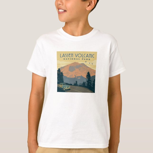 Camiseta Parque Nacional Vulcânico de Lassen | Estrada (Frente)