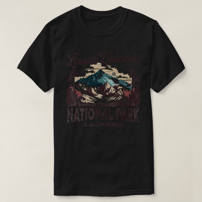 Camiseta Parque Nacional Vulcânico Lassen (Frente do Design)