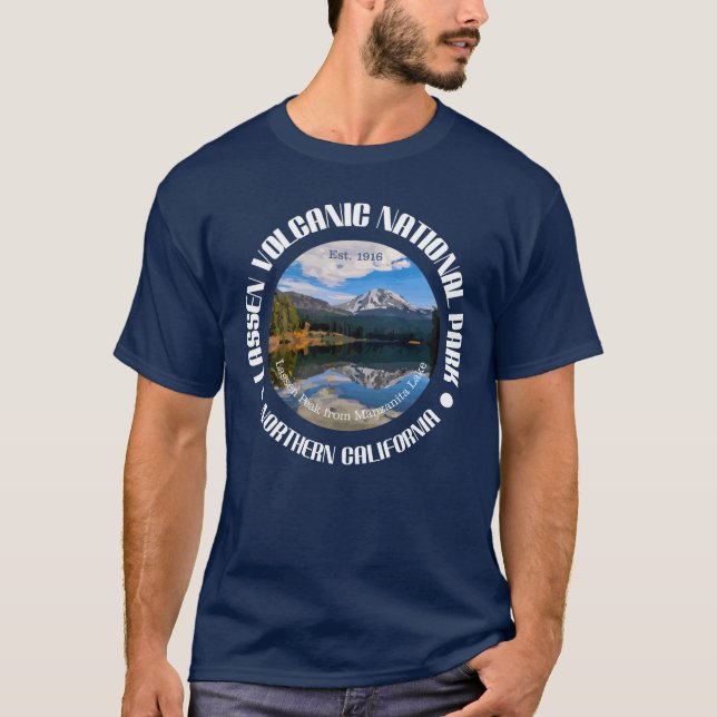 Camiseta Parque Nacional Vulcânico Lassen (Frente)