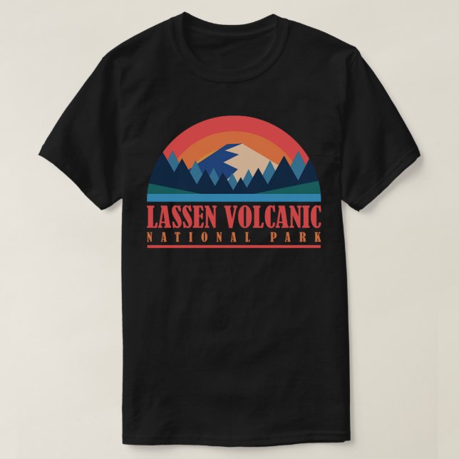 Camiseta Parque Nacional Vulcânico Lassen 1 (Frente do Design)