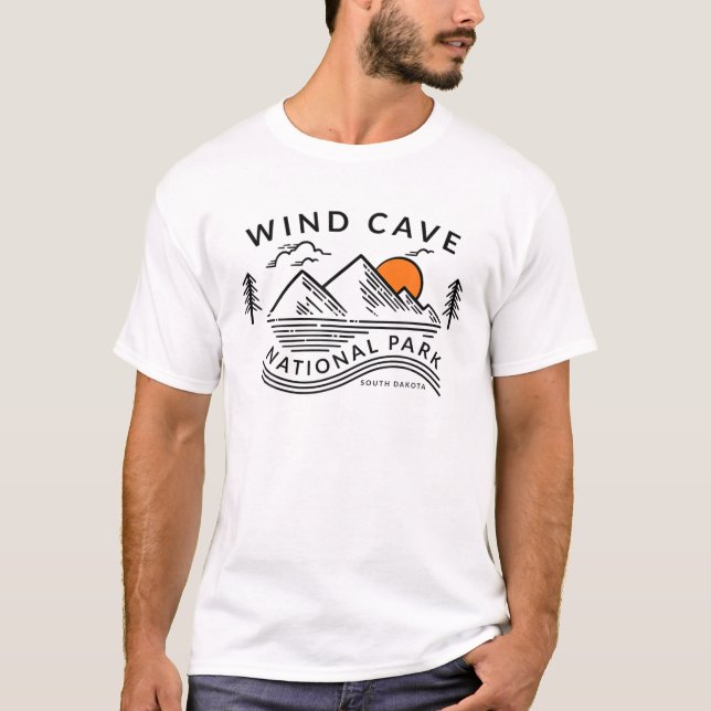 Camiseta Parque Nacional Wind Cave South Dakota (Frente)