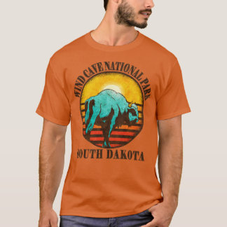 Camiseta Parque Nacional Wind Cave South Dakota Hiking Back