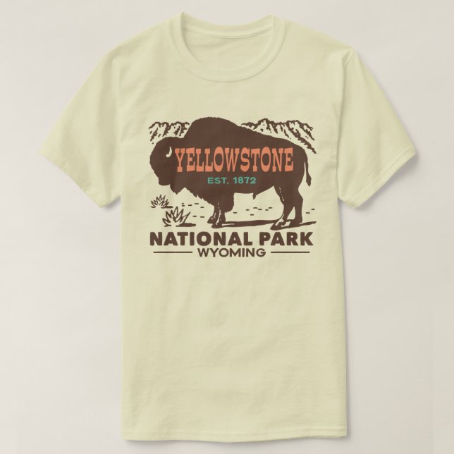 Camiseta Parque Nacional Yellowstone (Frente do Design)