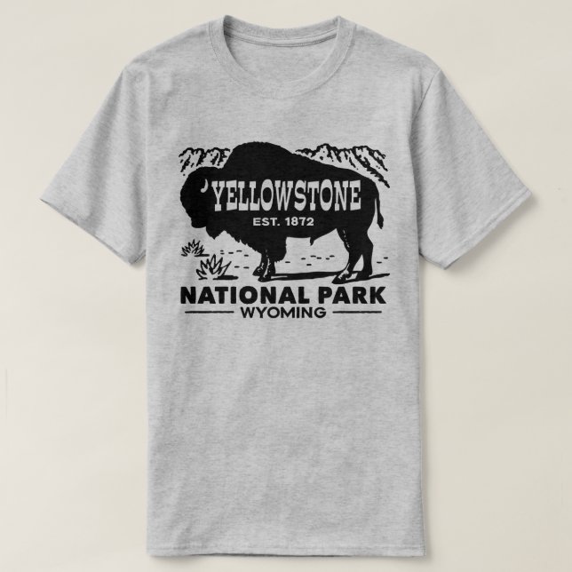 Camiseta Parque Nacional Yellowstone (Frente do Design)