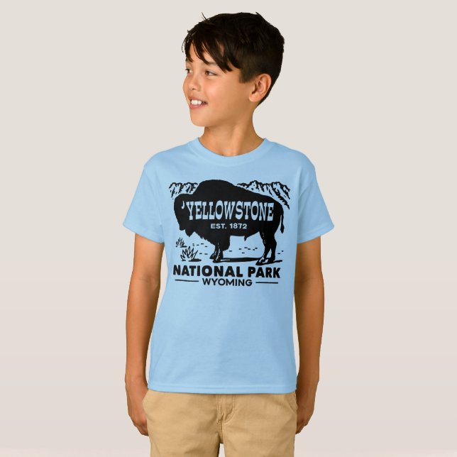 Camiseta Parque Nacional Yellowstone (Frente Completa)