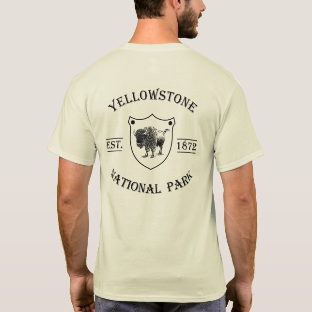 Camiseta Parque nacional Yellowstone (Verso)